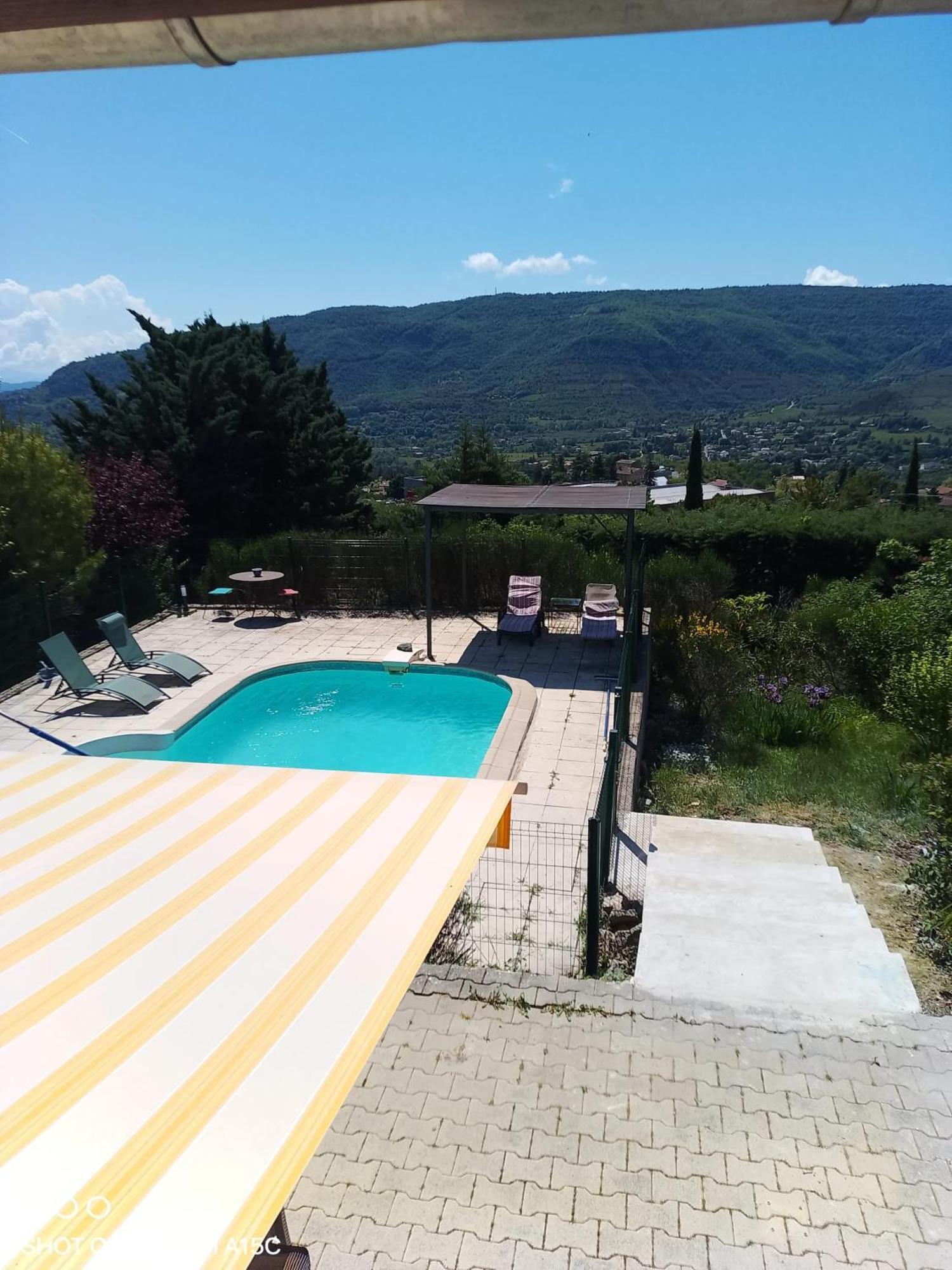 Maison Paisible A Veyras Avec Piscine Privee Et Vue Montagne Exterior photo
